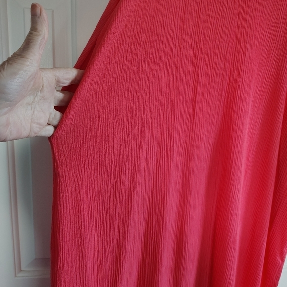 Nordstrom Rack Lovestitch gauze Maxi Dress Hibiscus S/M - Picture 5 of 8